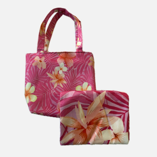Pochette mare Happy con telo stampato in microfibra