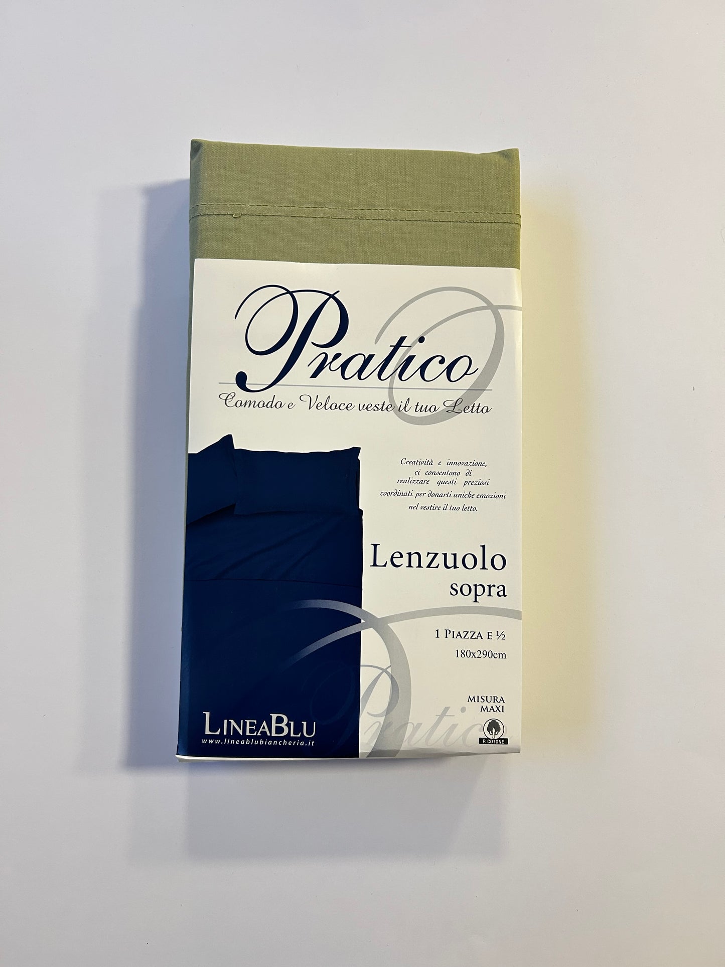 Lenzuolo sopra 1 piazza e mezza