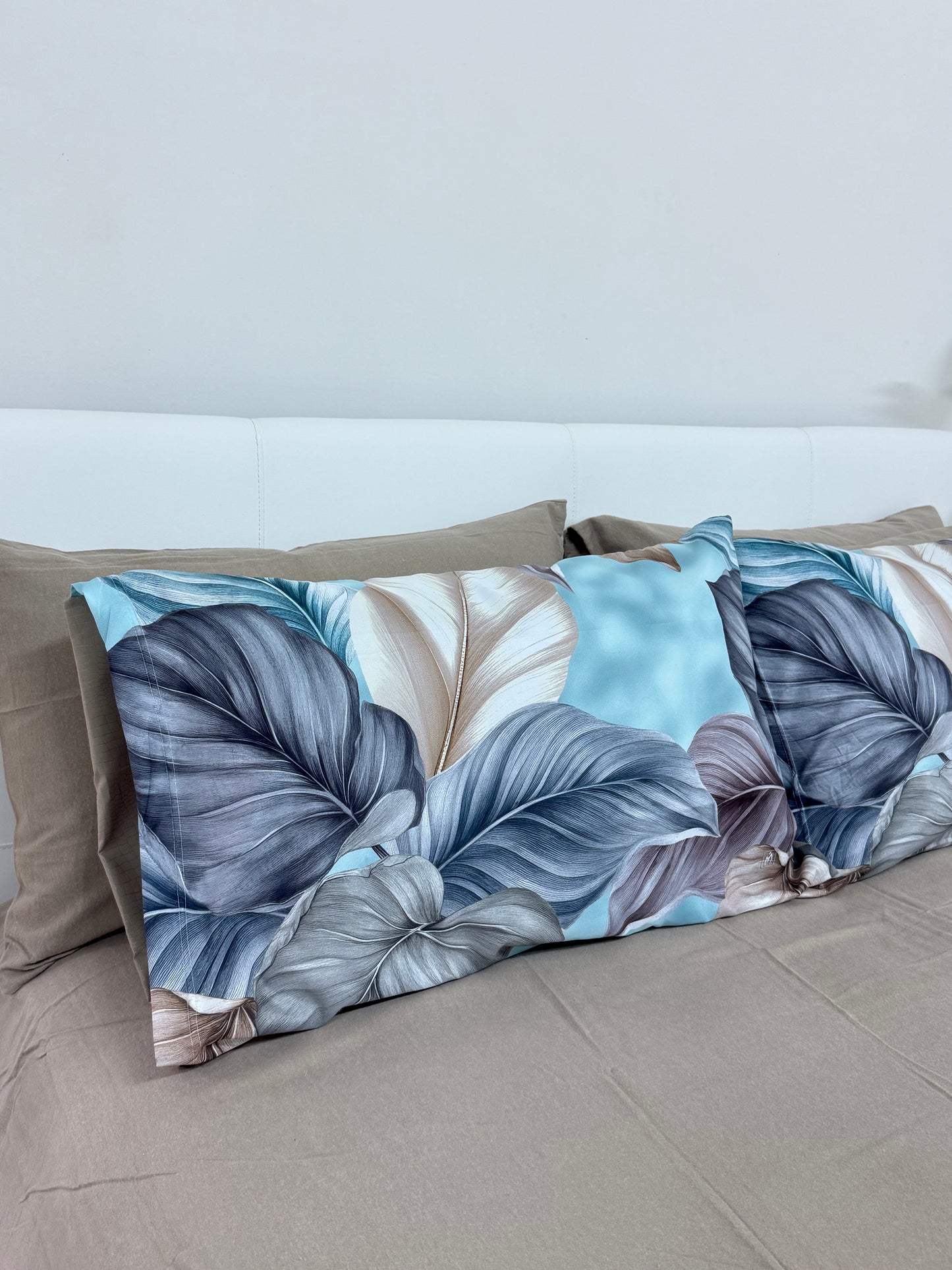 Lenzuola in flanella Romantic leaves