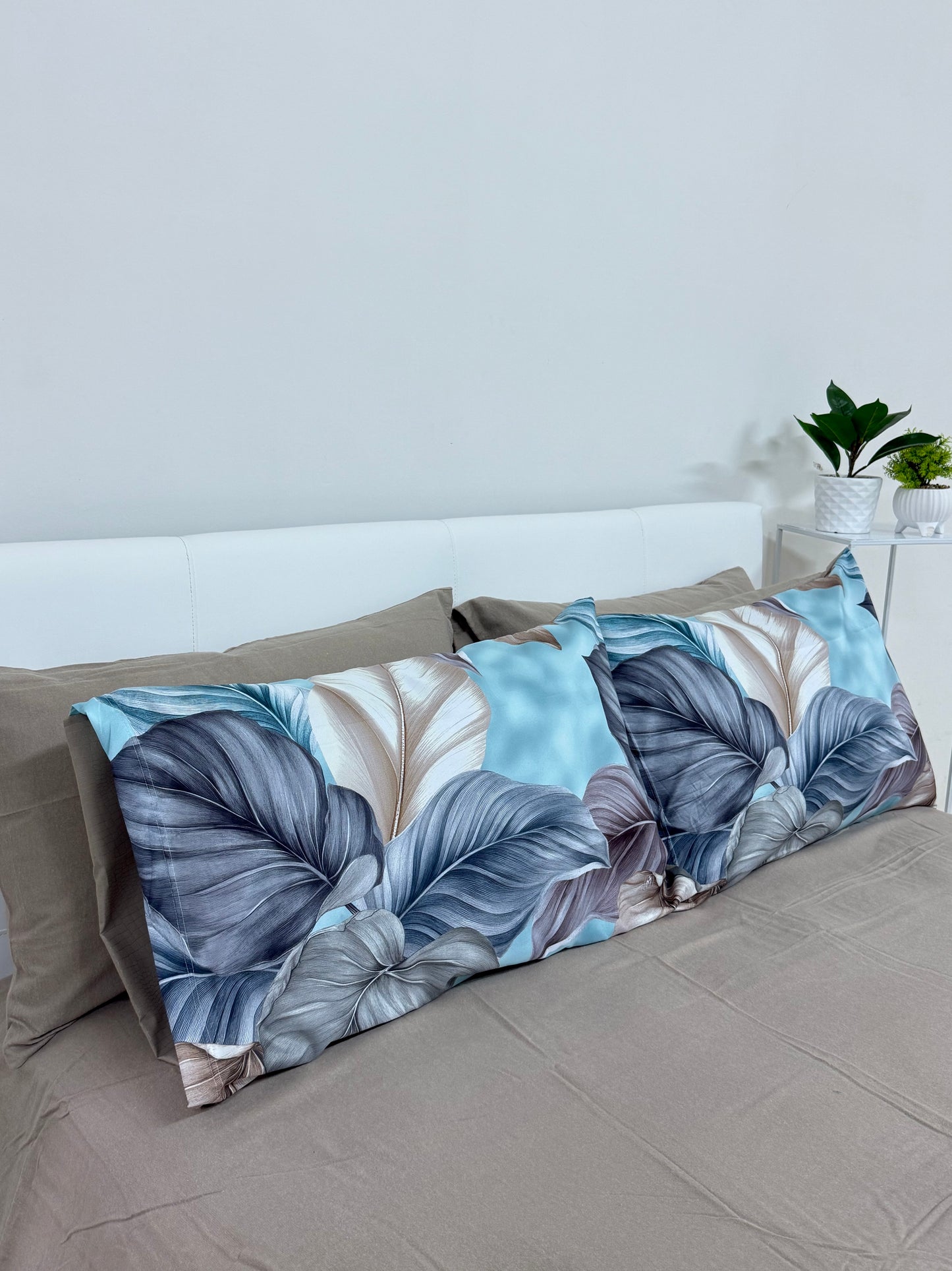 Lenzuola in flanella Romantic leaves