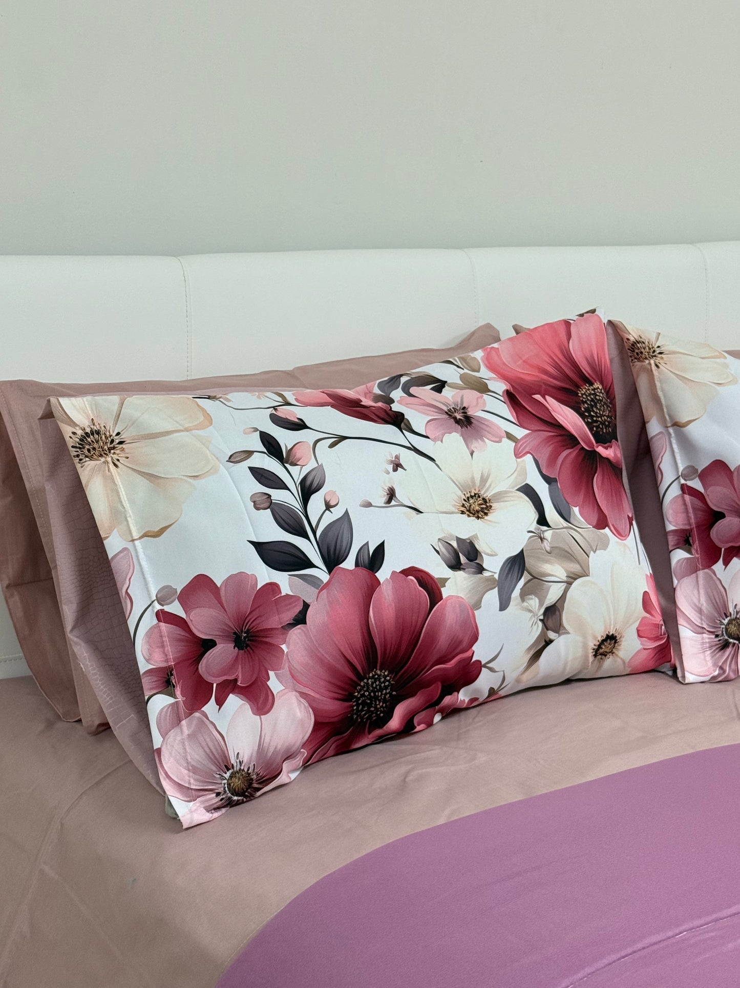 Lenzuola con 4 federe fiori