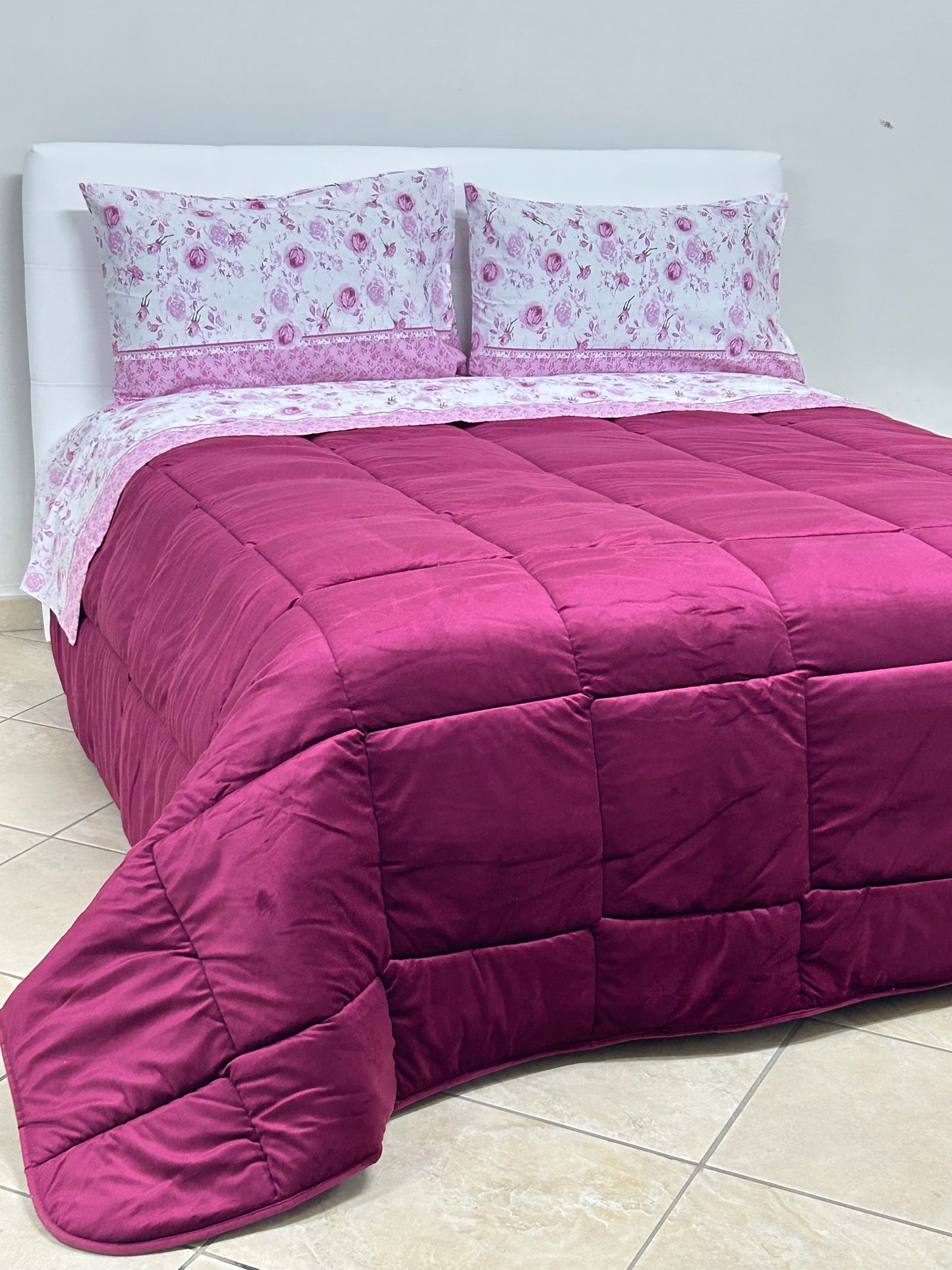 Trapunta 1 posto e mezzo velluto