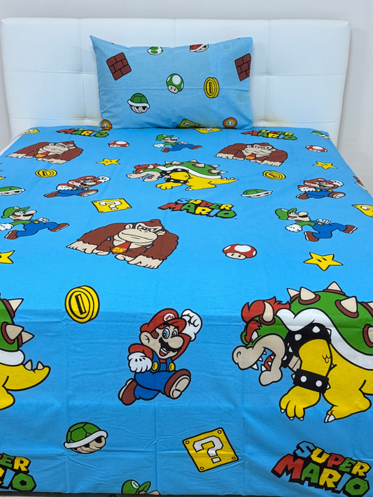 Lenzuola singola Super Mario
