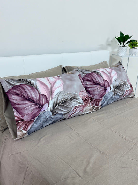 Lenzuola in flanella Romantic leaves