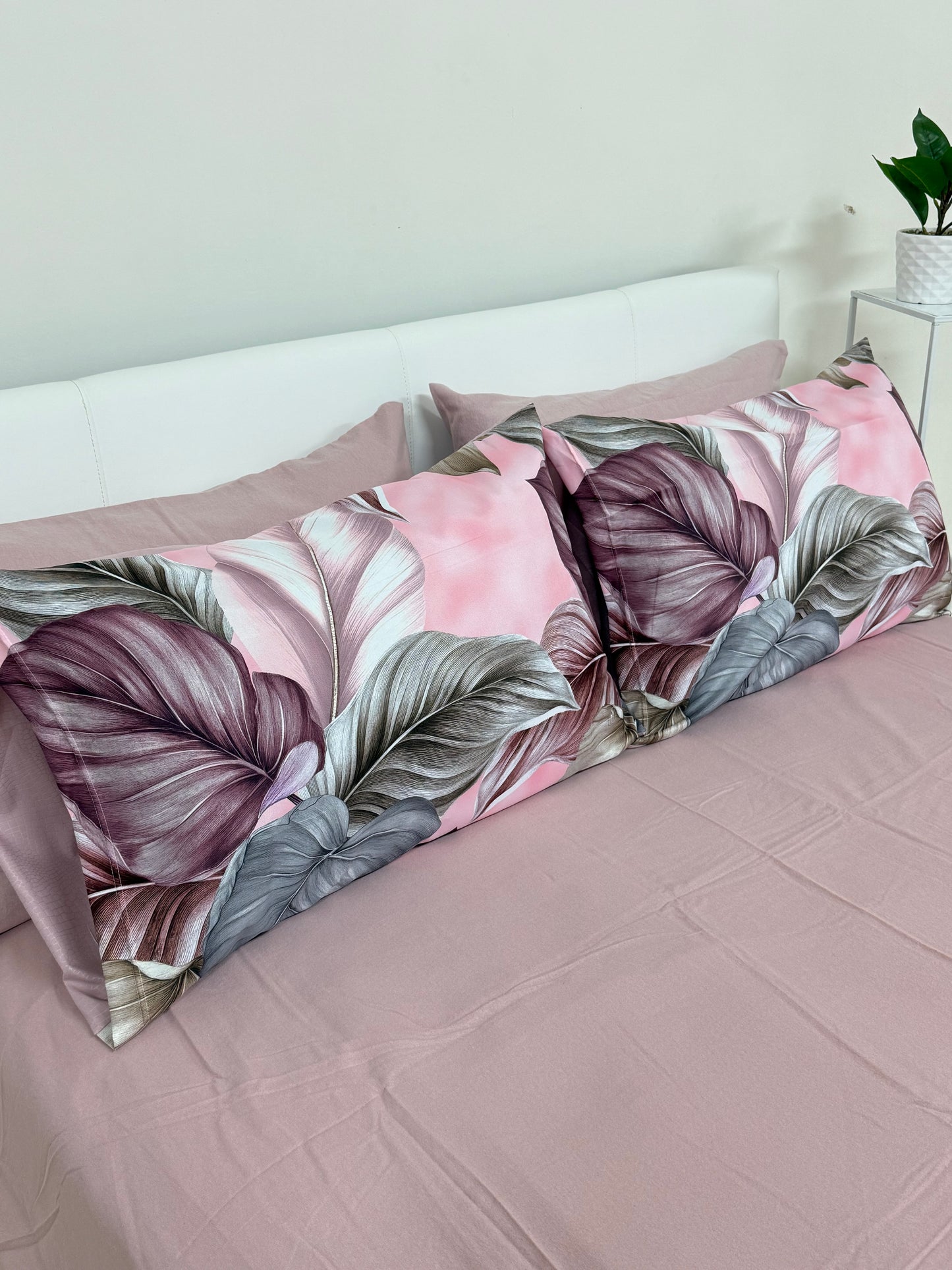 Lenzuola in flanella Romantic leaves