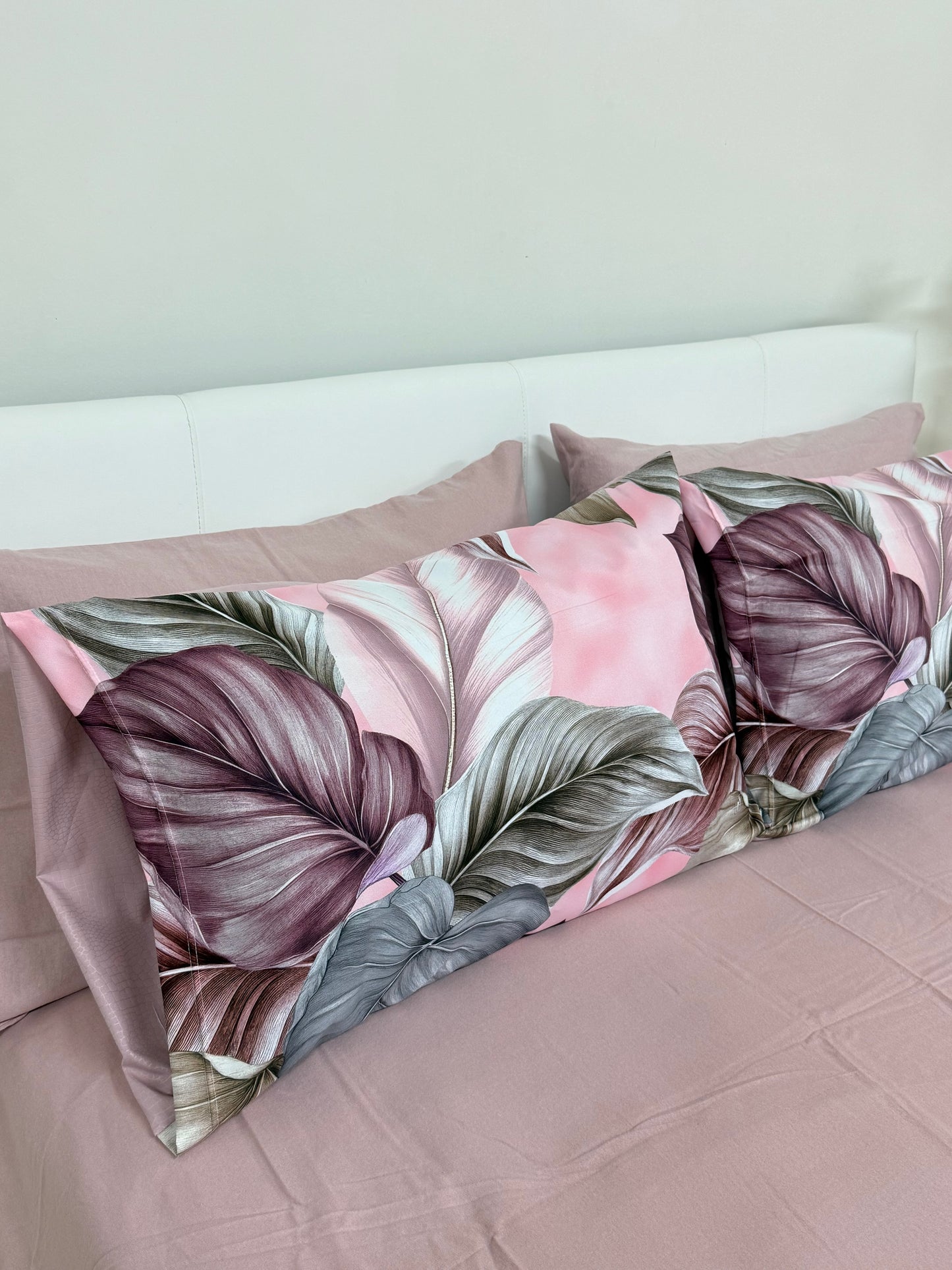 Lenzuola in flanella Romantic leaves