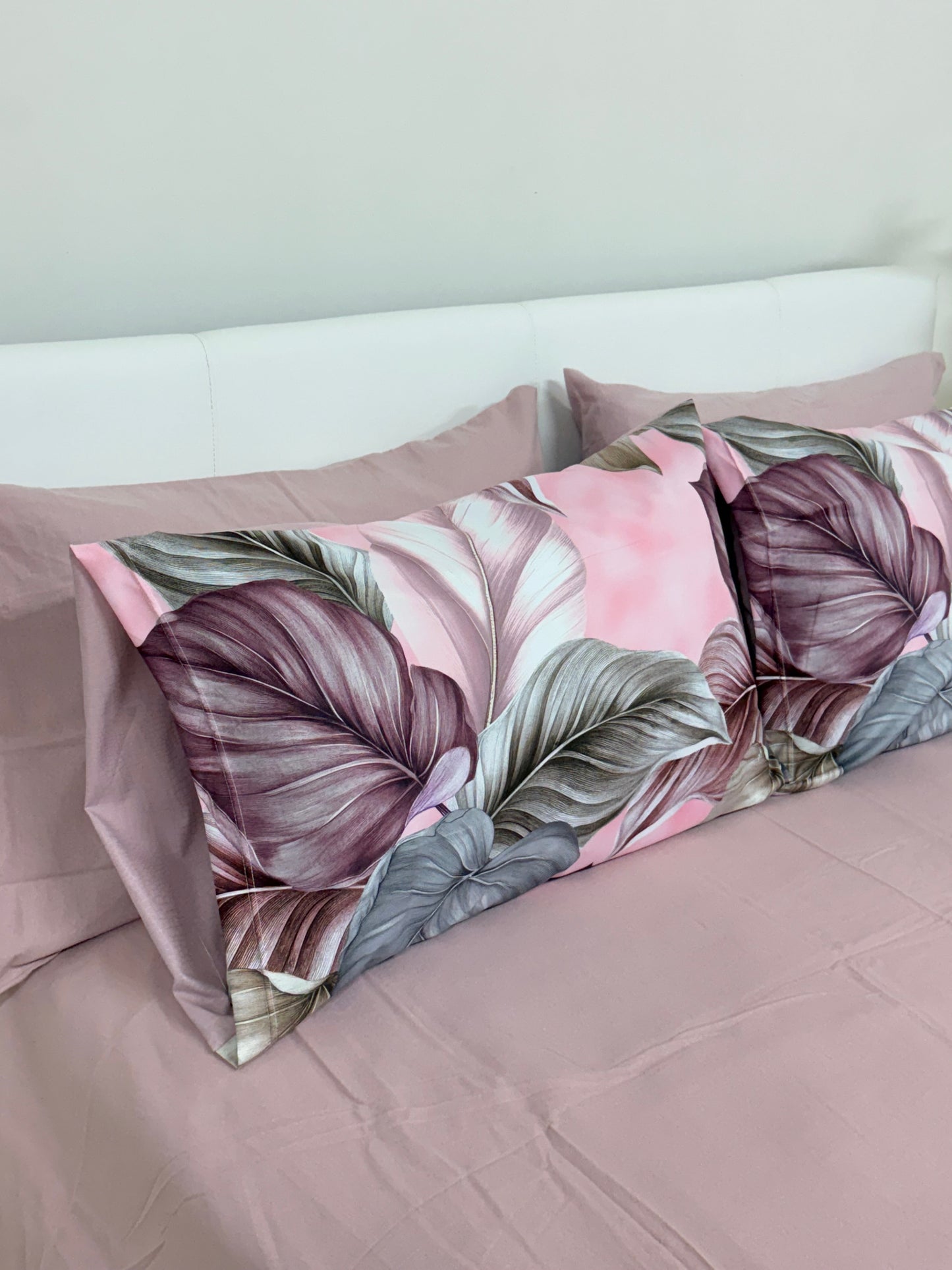 Lenzuola in flanella Romantic leaves