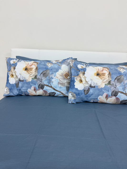 Lenzuola in flanella con 4 federe